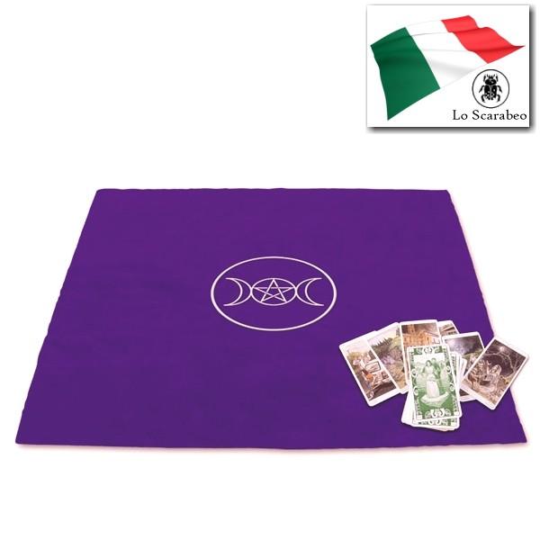 【売り切り30％OFF】タロットカードクロス　パガンサークル　魔女の象徴が刺繍されたタロットクロス　...