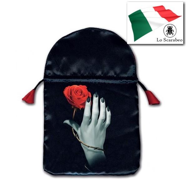 【売り切り30％OFF】タロットカードポーチ　ローズハンド　（タロットカードバッグ）