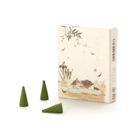 いやしねこ「初夏の香り」コーンインセンス　京都のお香　香彩堂