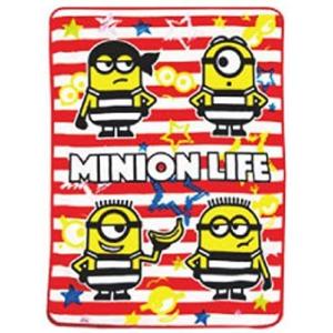 ミニオンズ フリースブランケット 3  ウインターアイテム キャラクターグッズ