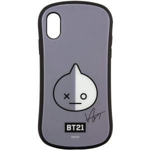 グルマンディーズ BT21 iPhoneXS/X(5.8インチ)対応ハイブリッドガラスケース VAN btl-01h(キャラクターグッズ)｜my-friends