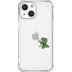 iPhone 13 mini スマホケース [ エイカン恐竜 キャラクター 透明 TPU  耐衝撃]...