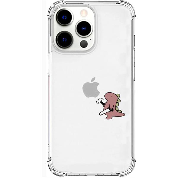 iPhone 13 Pro スマホケース [ エイカン恐竜 キャラクター 透明 TPU  耐衝撃] ...