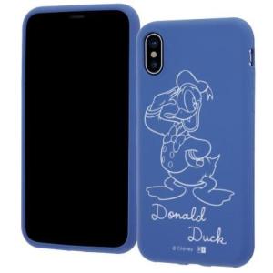 iPhoneX ディズニー/スマホケース/ カーヴィング/ドナルド キャラクター グッズ