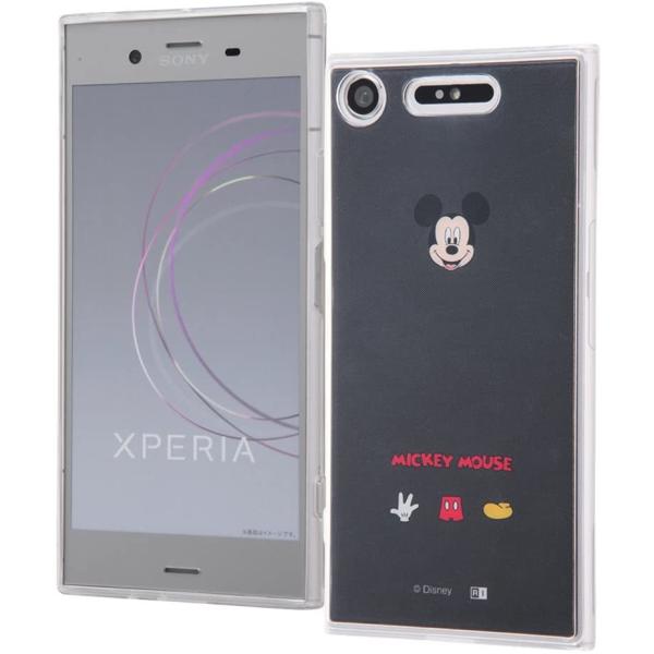 Xperia XZ1  SO-01K/SOV36  ディズニー TPU/スマホケース  ミッキーマウ...