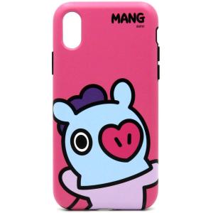 BT21 iPhone XR ケース DUAL GUARD HI MANG 6.1インチ ワイヤレス充電対応 公式ライセンス(キャラクターグッズ)｜my-friends