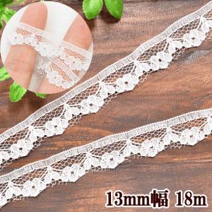 ラッセルレース 約13ｍｍ幅 20ヤード(約18m) ホワイト