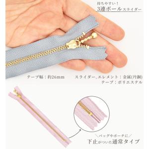 YKK 玉付き ファスナー 引き手 ゴールド ...の詳細画像1