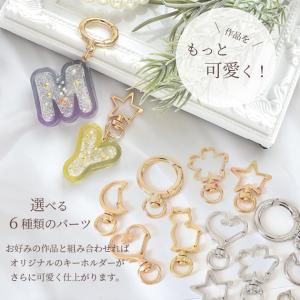 キーホルダー デザイン パーツ 6種類 6個入...の詳細画像1