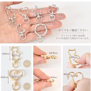 キーホルダー デザイン パーツ 6種類 6個入...の詳細画像2