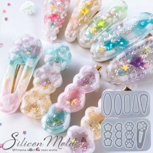 MY mama 空枠 レジン枠 フレーム枠 アレンジ ヘアピン 1個 全4種
