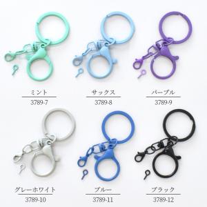 カラー キーホルダー リング ナスカン 付き ...の詳細画像5