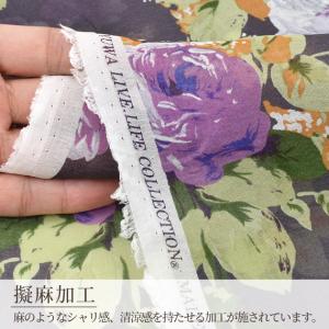 生地 布 布地 有輪 80 ボイル 擬麻加工 ...の詳細画像2