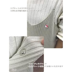 穴があかない マグネットバッジ ピン シール付...の詳細画像2