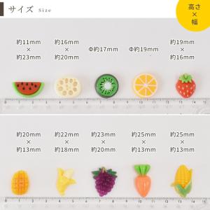 デコ パーツ 野菜 と 果物 10個 セット ...の詳細画像4