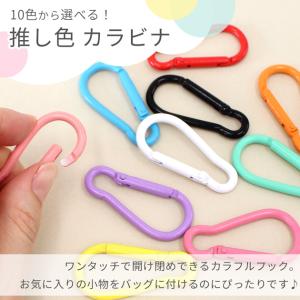 カラビナ キーホルダー 金具 パーツ 推し色 ...の詳細画像1