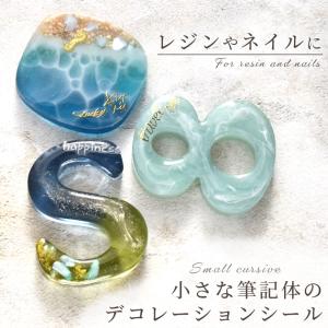 レジン ネイル 英字 筆記体 ミニ デコ シー...の詳細画像1