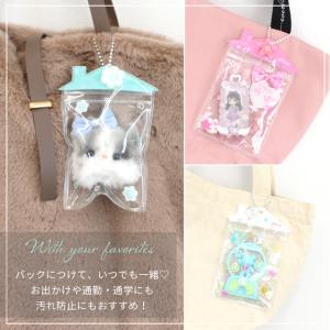 ジッパー ポーチ チャーム 付き 全6色 ■ ...の詳細画像4