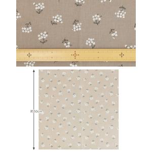 生地 シーチング クレイン 花柄 綿麻 コット...の詳細画像4