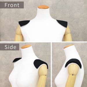 肩パット 4枚 2組入り 白 黒 厚み 約10...の詳細画像3