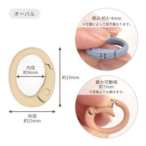 カラビナ キーホルダー おしゃれ パーツ カラ...の詳細画像4