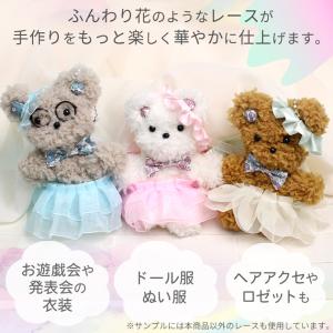 シフォン レース 40mm幅 2.7m 全5色...の詳細画像3