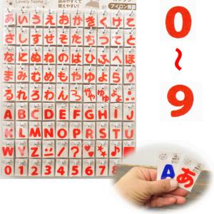 ラブリーネーム赤 お名前ワッペンA〜U □ ハンドメイド 手芸 手作り