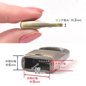 ストラップ用 カラビナ ミニ キーホルダー 金...の詳細画像4