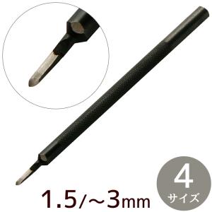 クラフト社 1本ヒシ目打2ミリ幅