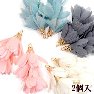 MY mama カン付き タッセルチャーム 6本 同色 ミックス □ チャーム