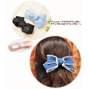バレッタ 2個 セット 約7cm シルバー ■...の詳細画像1
