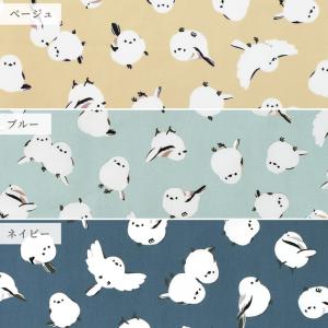 生地 布 布地 なかよし シマエナガ ■ 鳥柄...の詳細画像5