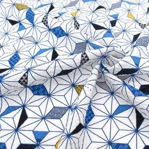 生地 布 布地 リップル 麻の葉 モザイク ■...の詳細画像1