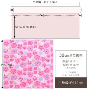 生地 布 布地 リップル 手毬 桜 ■ 綿 コ...の詳細画像4