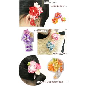 つまみ細工 手作りキット 彩花ブローチ 全5種...の詳細画像2