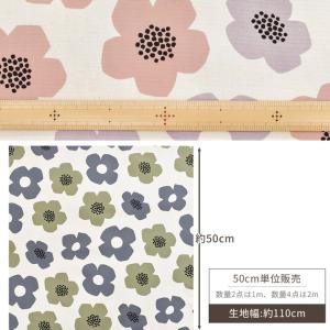 生地 オックス KOKKA 花柄 北欧 おしゃ...の詳細画像4