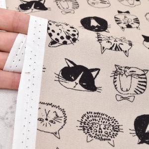 生地 布 布地 オックス にゃん顔コレクション...の詳細画像2