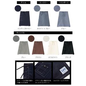 Lee 腰下 ミドル丈 エプロン デニム ヒッ...の詳細画像2