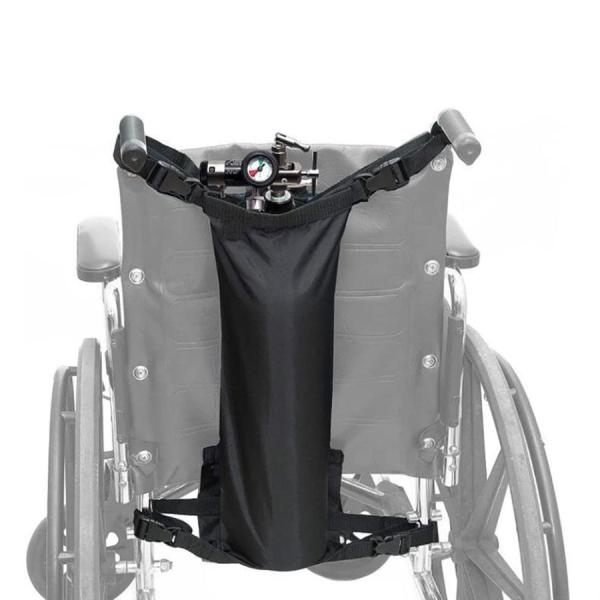 車椅子用酸素ボンベホルダー、調節可能なショルダーストラップ付き酸素ボンベ収納バッグ、幅40?62cm...