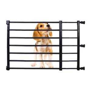 ペットゲート 小型犬用ゲート 犬用バリアゲート ペットフェンス 伸縮可能 ドアストッパー 間仕切り 犬用ドア、猫用ゲートに適しています 室内室外庭 (ブラック｜mya-bussan