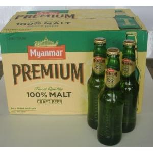 ミャンマープレミアムビール（瓶）24本｜myanmarbeer