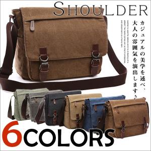超目玉 ショルダーバッグ 帆布 A4 メンズ 大容量 メッセンジャーバッグ