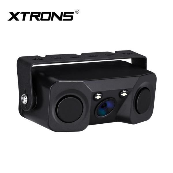 XTRONS バックカメラ 3-IN-1 パーキングレーダーセンサー AHDカメラ 1280*720...