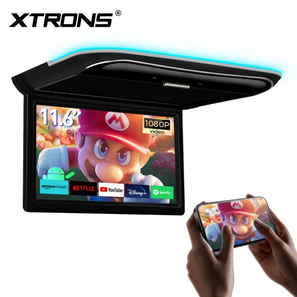 (CM118A)XTRONS Android フリップダウンモニター 11.6インチ IPS大画面 ...