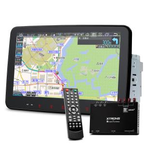 XTRONS カーナビ フルセグ 最新Android14 2DIN 10.1インチ ZENRIN地図 縦表示可 地デジ TVタッチ操作 4G通信 ワイヤレス Carplay Android auto(TX122L-TV-MAP)