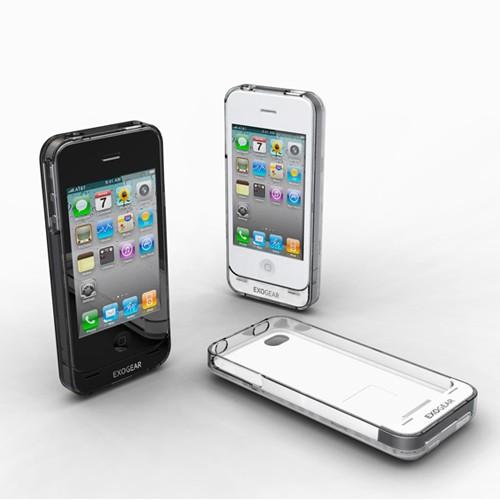 iPhone 4S/4 exogear  「exolife」 バッテリー内蔵ケース