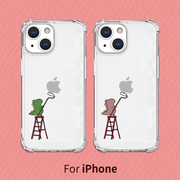 iPhone 13 Pro ケース バックカバー Akan ソフト スクエアケース ペインティング ...