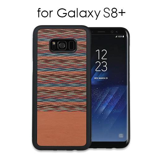 【訳あり アウトレット】Galaxy S8＋ ケース 天然木 Man&amp;Wood Browny Che...