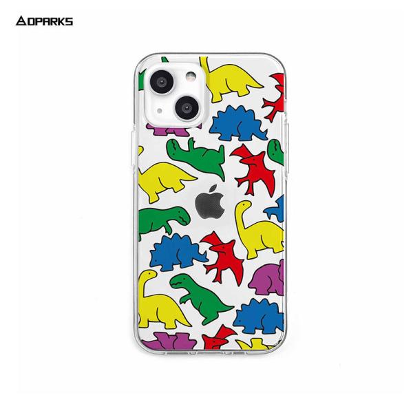iPhone SE (第3世代 / 2022年) ケース カバー Dparks カラフルザウルス [...