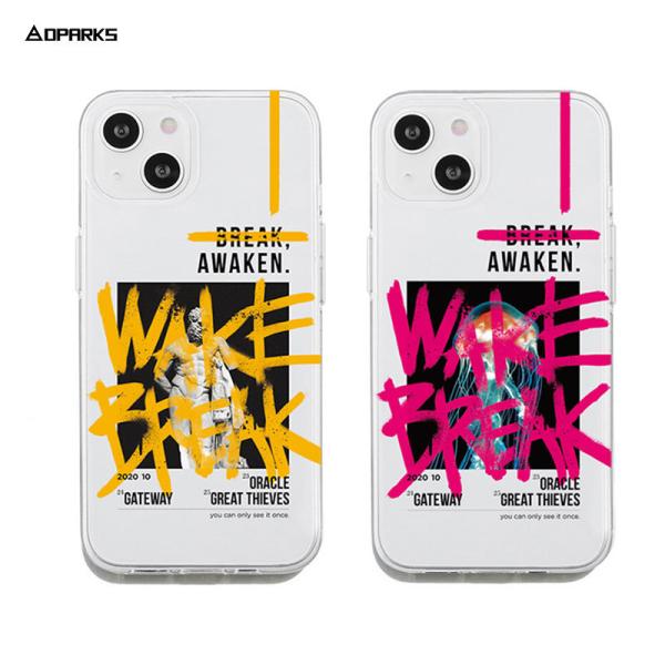 iPhone 13 / 13 Pro ケース ソフト クリア バックカバー Dparks AWAKE...